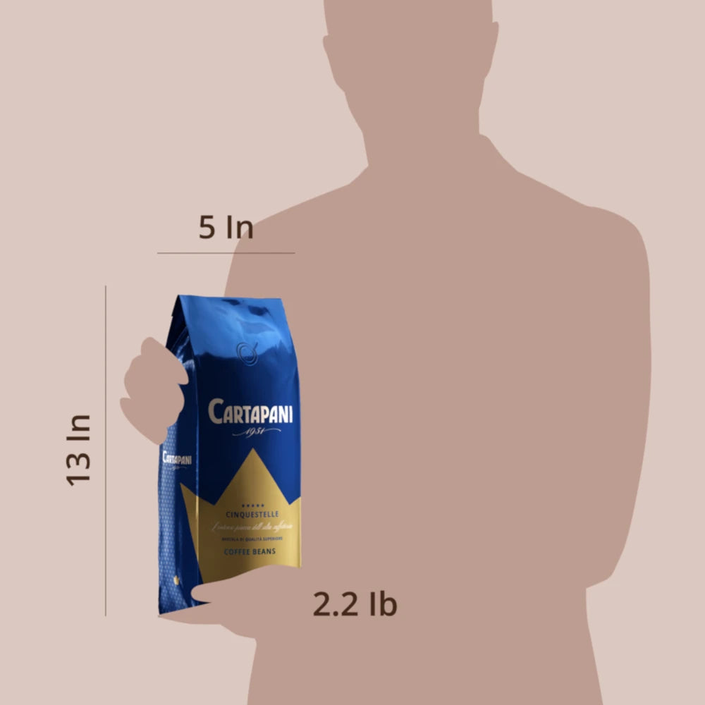 Dimension Cinquestelle Espresso Whole Bean Coffee - Gaztronomy